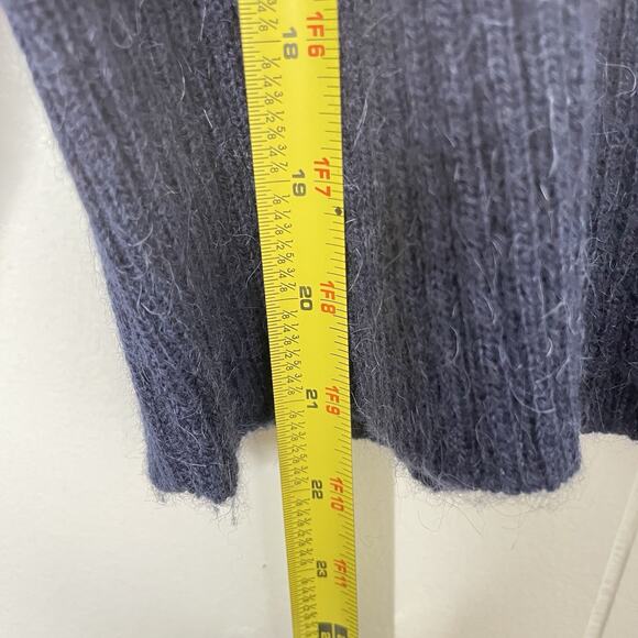 Vintage Newton Trading Sweater Size Medium Petite Wool Angora Argyle Heritage - Picture 5 of 5